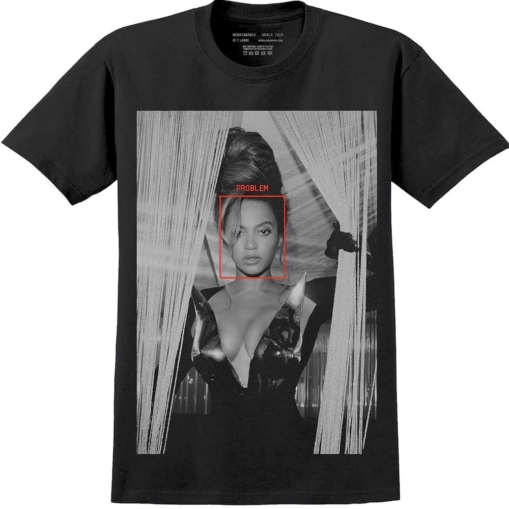 Beyoncé Unisex-Adult Official Renaissance World Tour Problem T-Shirt- Size XL